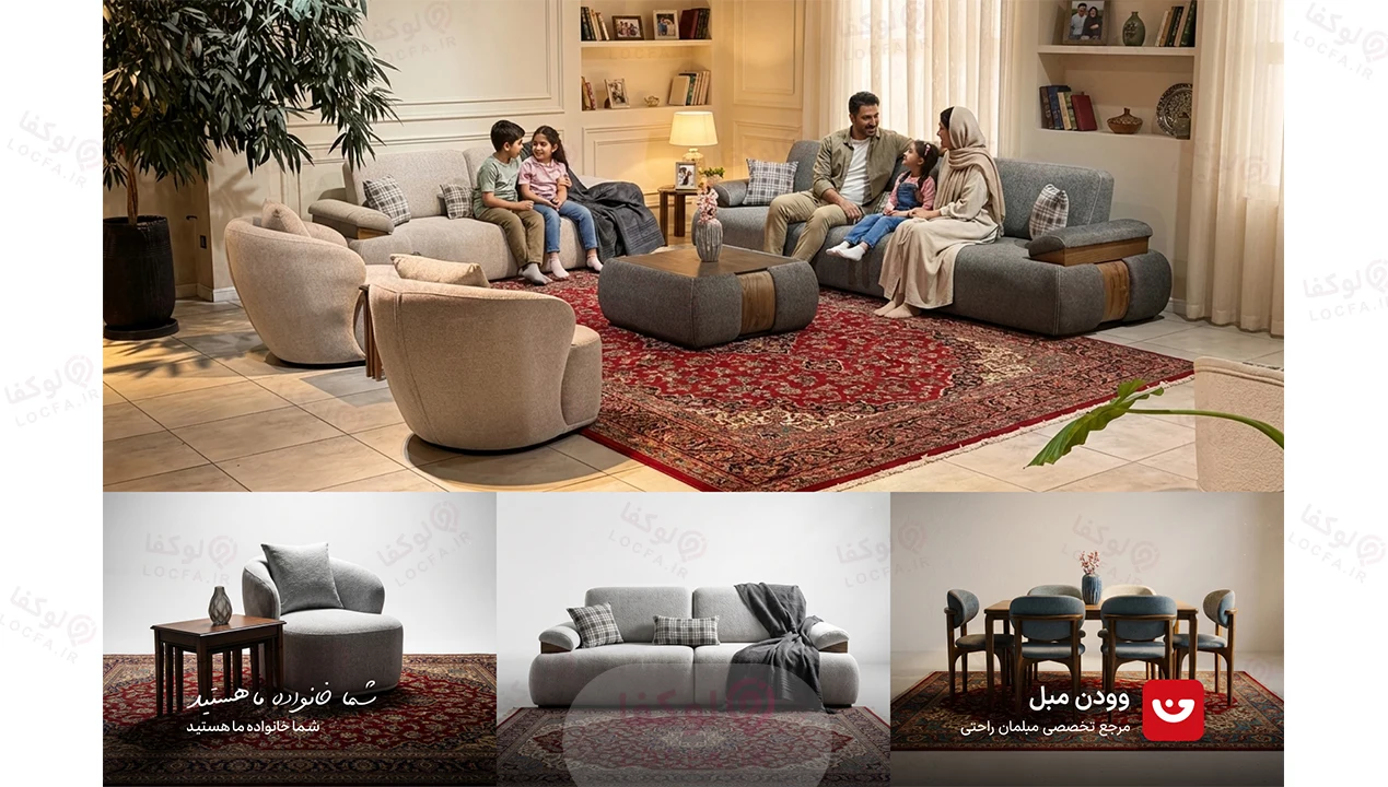 محصولات مبلمات وودن مبل - لوکفا