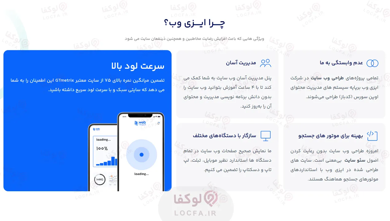 شرکت طراحی سایت ایزی وب | بهترین شرکت طراحی سایت در شهرک غرب 7 بهترین شرکت طراحی سایت در شهرک غرب - سایت لوکفا