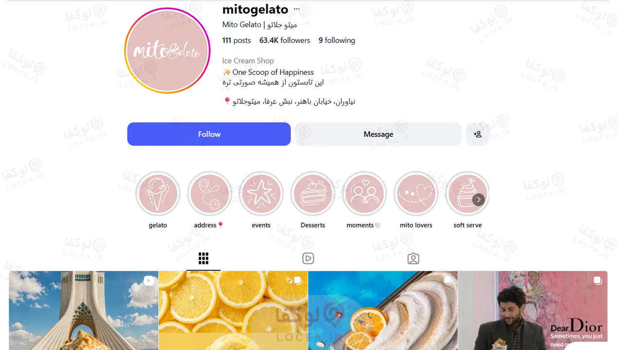بهترین جلاتو تهران کجاست؟ معرفی 5 gelato برتر 27 جلاتو نیاوران سه راه یاسر