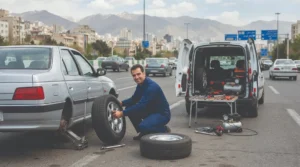 پنچرگیری سیار تهران